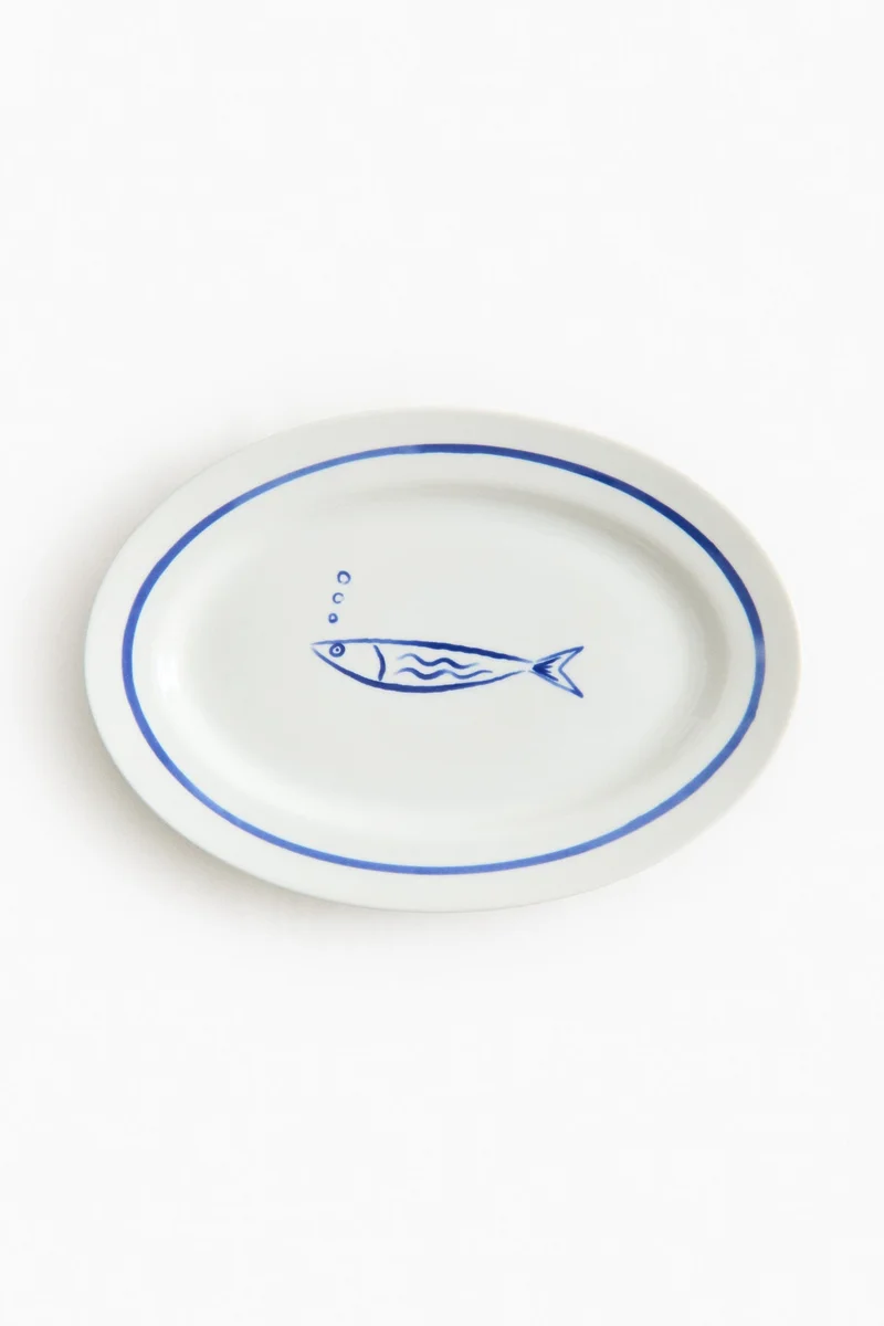 H&M Large porcelain serving plate